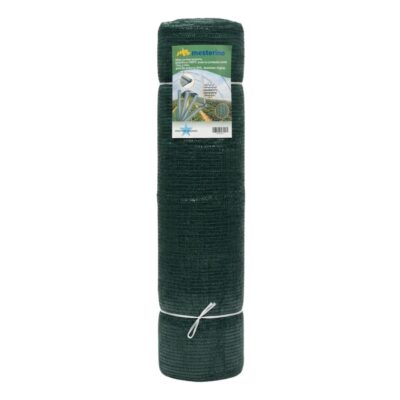 Plasa pentru umbrire, polietilena HDPE pura MESTERINO 50065050, 6 m X 50 m, grad de umbrire 50%, densitate 50g/mp, verde inchis, protectie UV/IR - Plasa umbrire