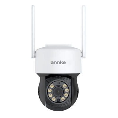 Camera performanta de supraveghere video ANNKE I81BE, de exterior, WiFi, 4MP, tip Dome, Super HD, Pan & Tilt, comunicare audio bidirectionala, vedere nocturna IR, rezistenta la intemperii
