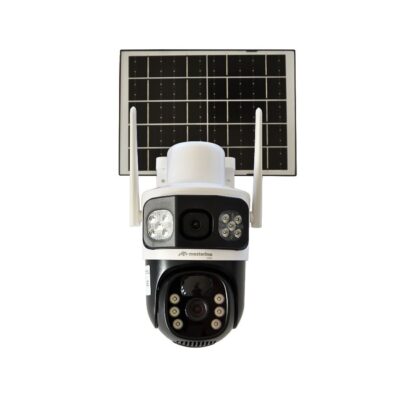 Camera de supraveghere WI-FI MESTERINO VISIO MT-IP7364-WF, cu panou solar, 4MP, doua camere, senzor de miscare, PTZ, by ENSTER