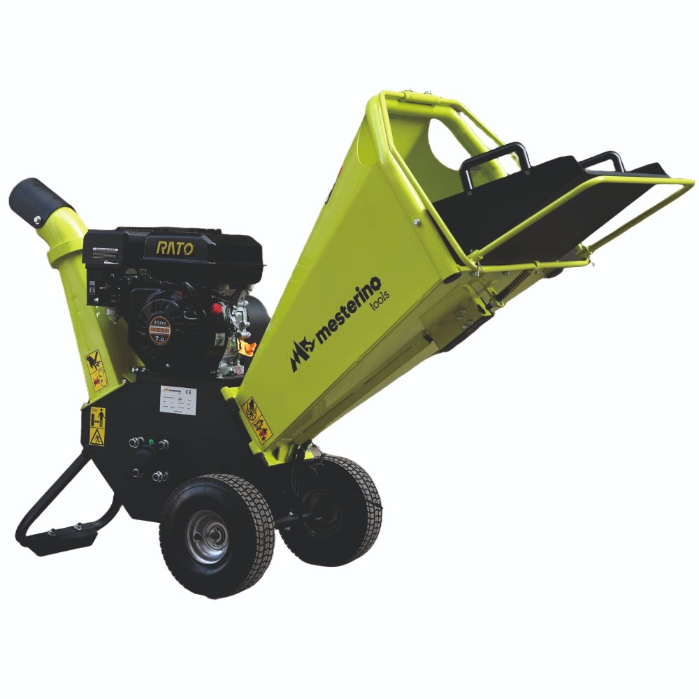 Tocator de crengi si resturi vegetale, MESTERINO MT-65H, motor pe benzina RATO in 4 timpi, 212 cc, 7 CP, diametru maxim de taiere 100 mm - Tocatoare resturi furajere