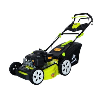Masina tuns iarba/gazon autopropulsata MESTERINO BJXPM46-139, motor LONCIN 4 timpi, 3.3 cai, sasiu metal, latime taiere 46 cm, 8 nivele de taiere, sac colector 60 litri, evacuare lateral si mulcire - SimpleTools