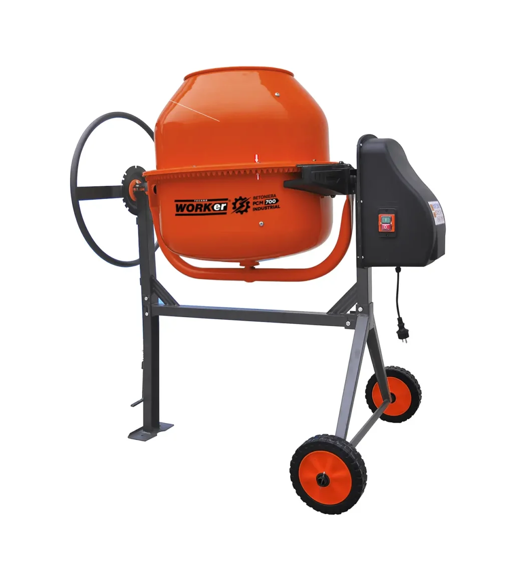 Betoniera TechnoWorker 200 L (Motor cupru) - Betoniere