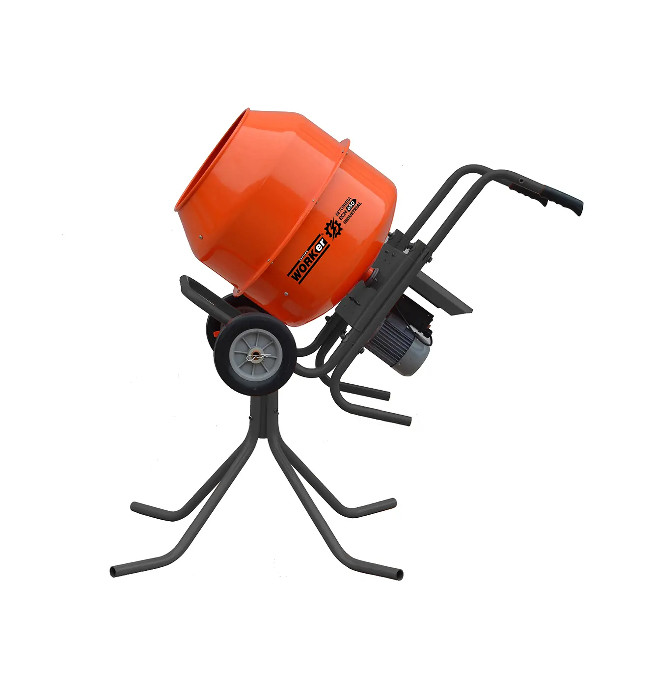 Betoniera TechnoWorker 180 L (Reductor, Motor cupru) si stativ – Betoniere Betoniera TechnoWorker 180 L (Reductor, Motor cupru) si stativ - Betoniere