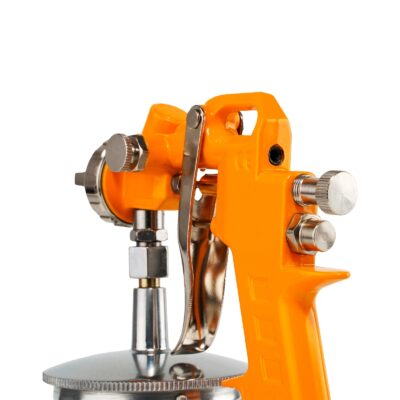 990SA Pistol vopsea metal compresor rezervor metalic ROTOR - In lucru