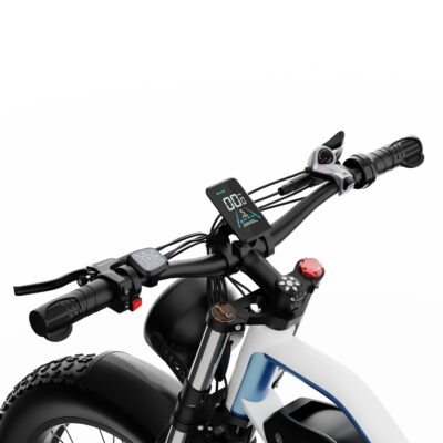 Bicicleta electrica DUOTTS N26, 2x750 W Alb-Albastru - SimpleTools