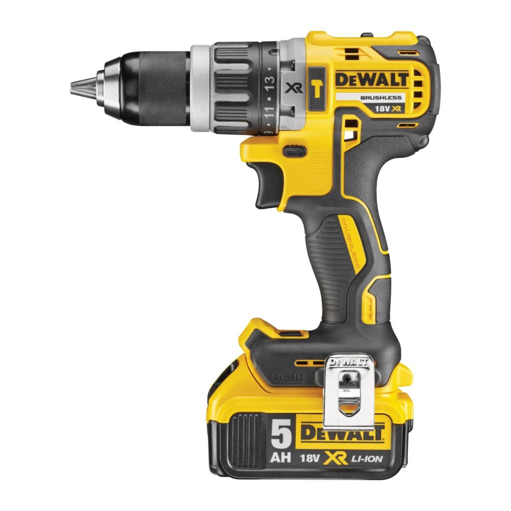 Masina de insurubat si gaurit cu percutie DeWalt DCD796P2-QW, 2 x acumulator XR Li-Ion  5.0 Ah 18 V, cutie pentru transport - Masini de gaurit si insurubat cu acumulator