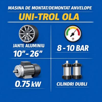 Masina semiautomata pentru montat/demontat anvelope Uni-Trol - SimpleTools