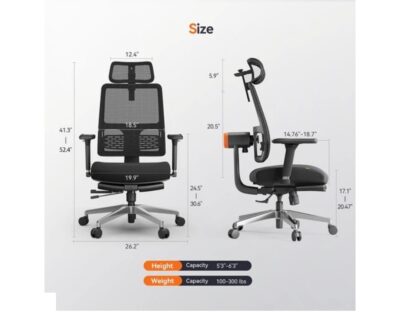 Scaun Ergonomic Newtral MagicH-BPro - Negru - SimpleTools