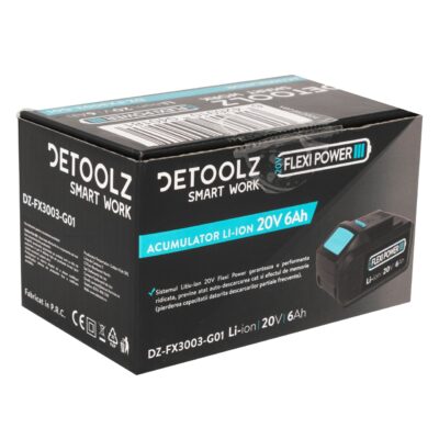 Acumulator Li-Ion, Detoolz, 20V, 6Ah - SimpleTools
