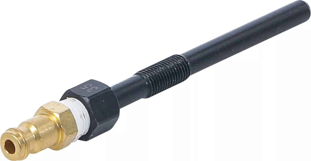 Adaptor M8 x 1 pentru verificare compresie la motoare Diesel Citroen, Peugeot, Ford, Jaguar, Mazda, lungime 81 mm, BGS 8008-35 - Testere presiune/compresie si injectie