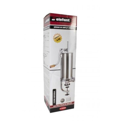 Aparat Carnati Elefant KY-2008CB, 4 kg, metal/inox, Vertical 4 palnii, prindere de masa - Masini umplut carnati