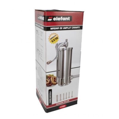 Aparat de Facut Carnati Elefant KY2010, 5 kg, metal/inox, Vertical 6 palnii - Masini umplut carnati