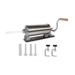 Aparat de umplut Carnati Elefant KY-2006PA, 3 kg, metal/inox, Orizontal/Rabatabil 4 palnii, prindere de masa - Masini umplut carnati