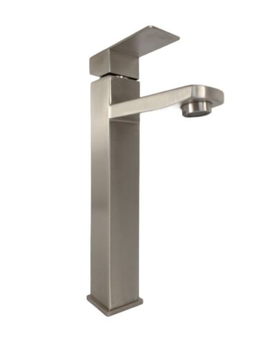 Baterie lavoar MIXXUS KUB-001-HIGH din otel inoxidabil, Monocomanda, Racorduri incluse - In lucru