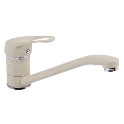 Baterie monocomanda pipa mobila 226mm bej - In lucru