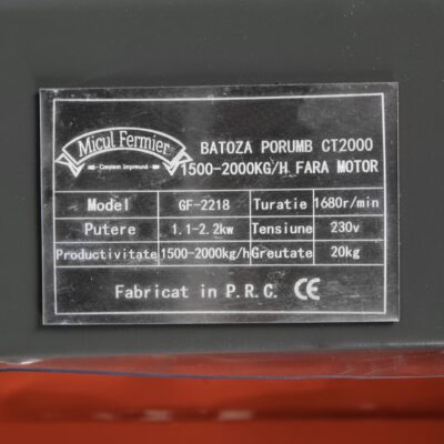Batoza de porumb CT2000 1500-2000kg/h fara motor - SimpleTools