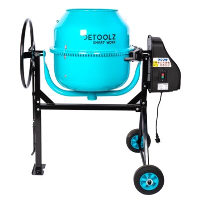 Betoniera Detoolz, capacitate 180 litri, putere 1000W, coroana fonta, cu roti