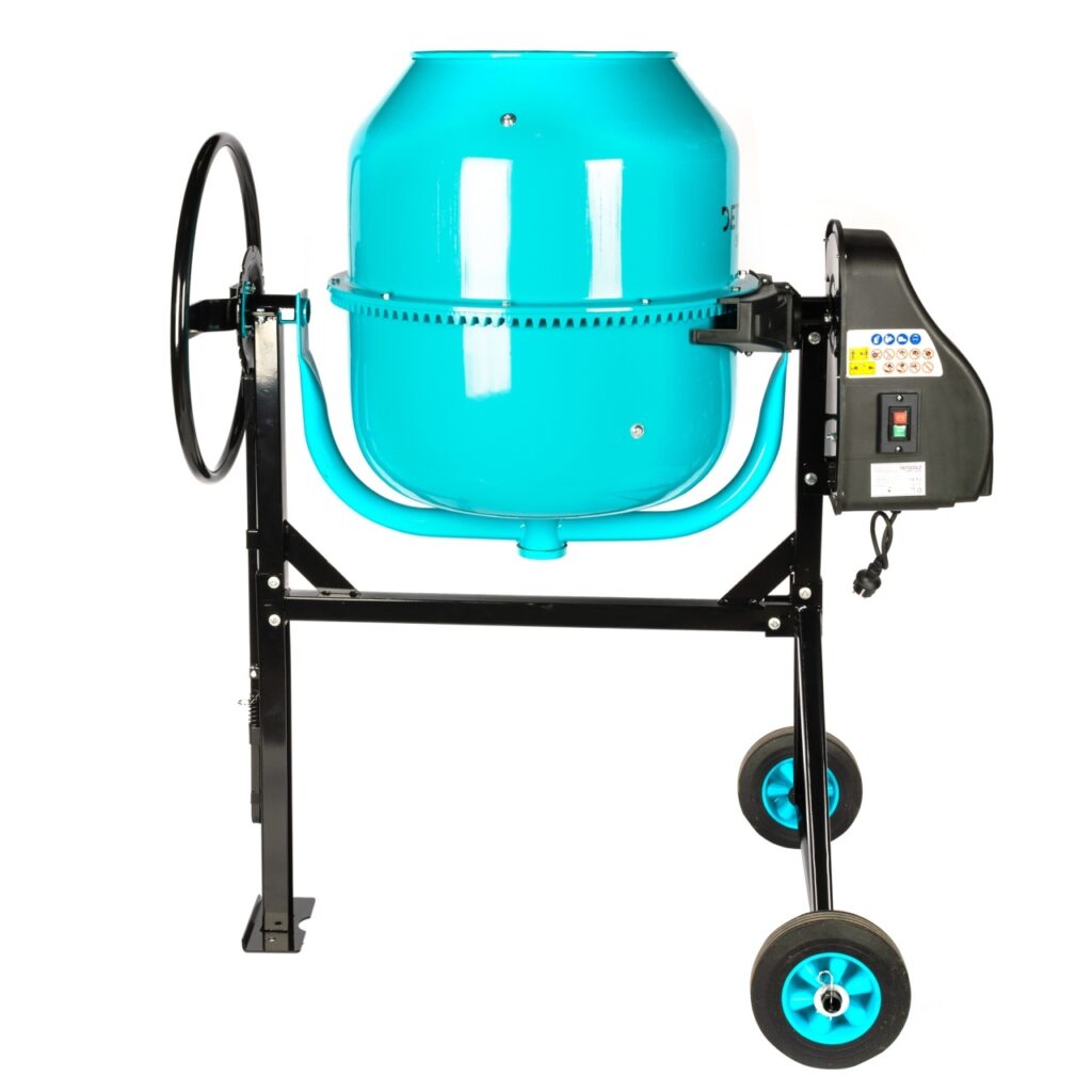 Betoniera Detoolz, capacitate 200 litri, putere 1200W, coroana fonta, cu roti - Betoniere