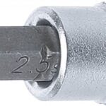 Bit Imbus 2,5mm cu tubulara 1/4" (6,3mm), BGS 5154 - Chei Tubulare cu Biti