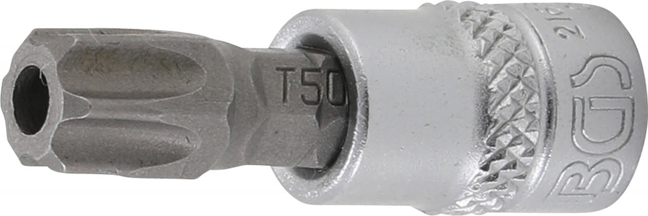 Bit Torx T50 cu gaura, antrenare cu tubulara 1/4″, BGS 2165-T50 – SimpleTools Bit Torx T50 cu gaura, antrenare cu tubulara 1/4", BGS 2165-T50 - SimpleTools