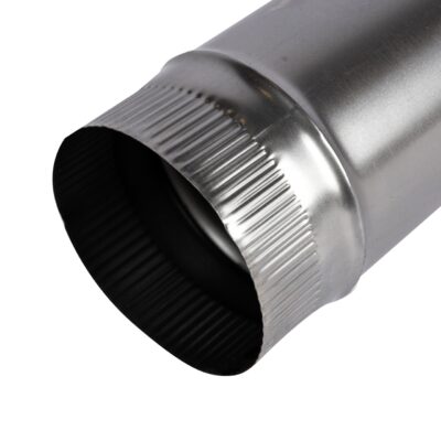 Burlan pentru soba pe lemne, 100cm, ø120mm, Zincat - Accesorii diverse