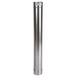 Burlan pentru soba pe lemne, 100cm, ø120mm, Zincat - Accesorii diverse