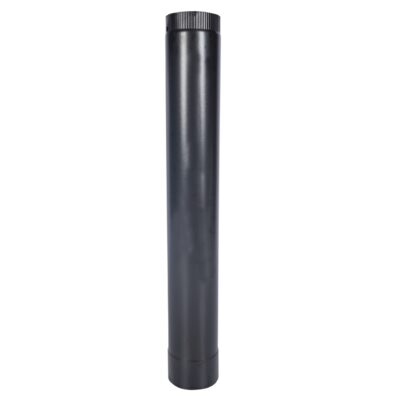 Burlan pentru soba pe lemne, 130 mm, Gri mat - SimpleTools