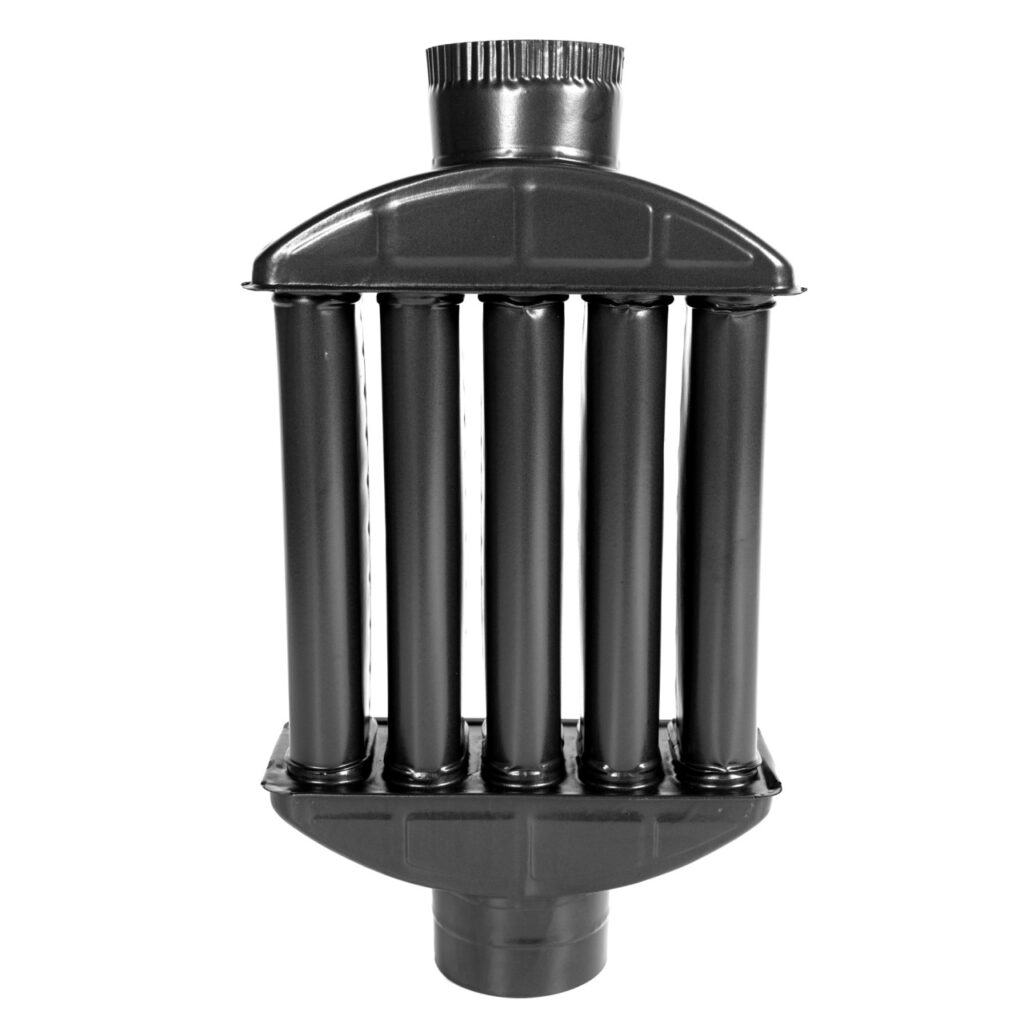 Burlan recuperator caldura, plat, 120 mm, Gri mat - Accesorii diverse