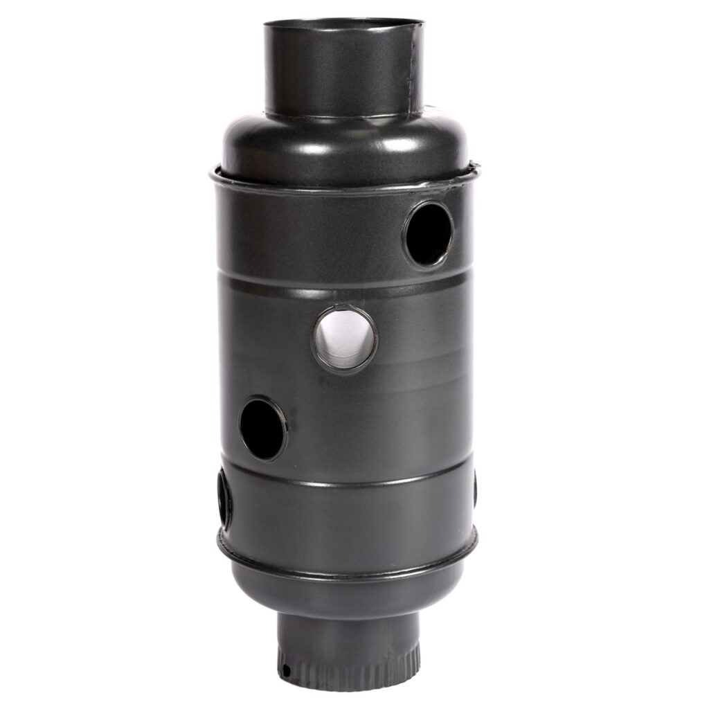 Burlan recuperator caldura, rotund, 120 mm, Gri mat - Accesorii diverse
