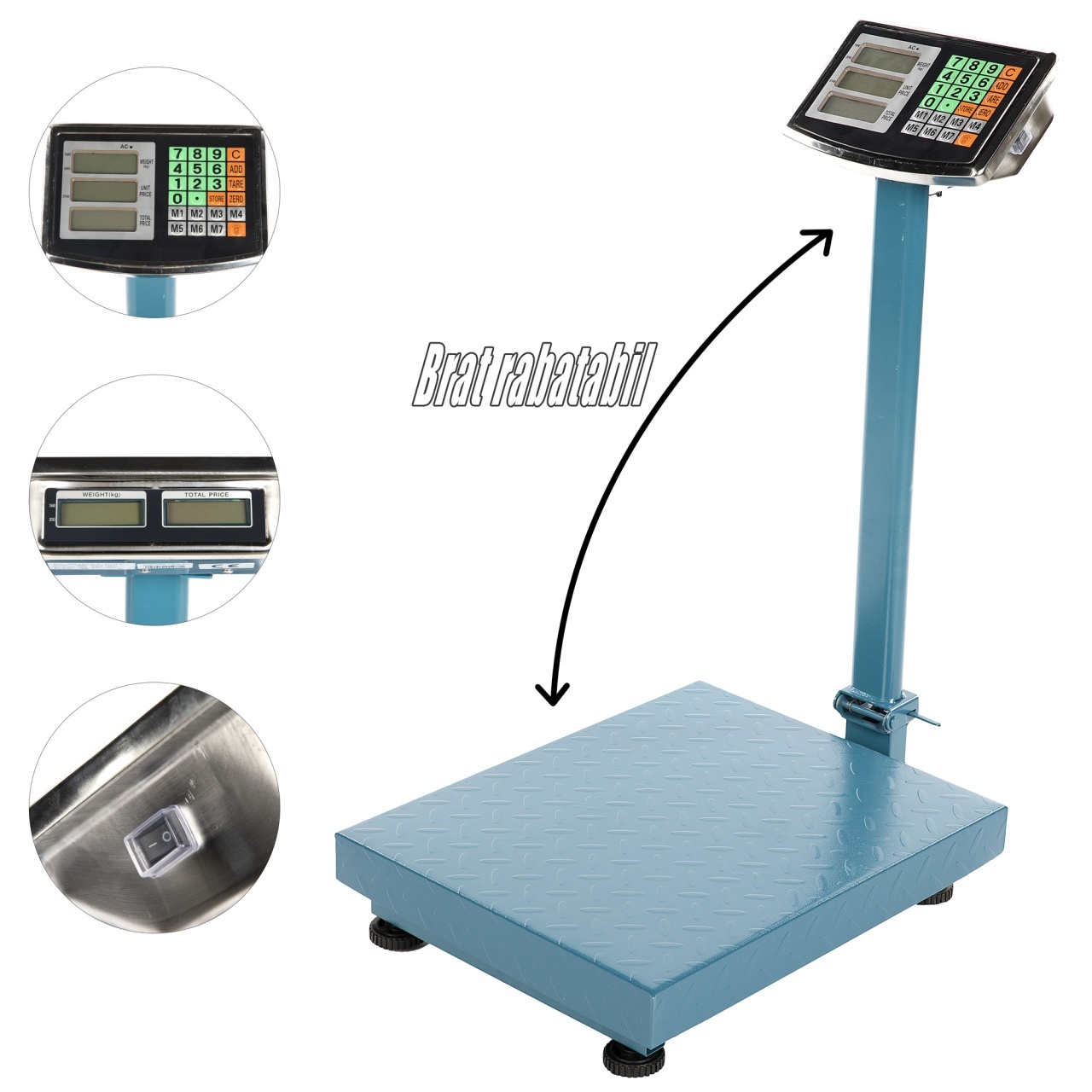 Cantar electronic Micul Fermier 300Kg afisaj dublu brat – SimpleTools Cantar electronic Micul Fermier 300Kg afisaj dublu brat - SimpleTools