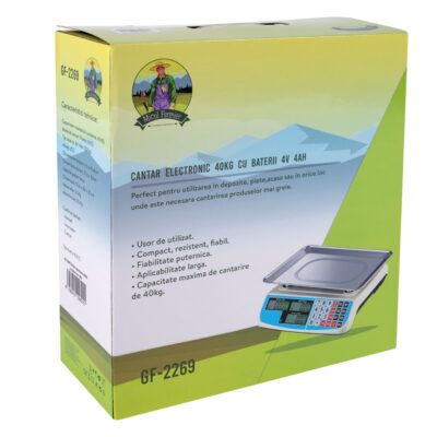 Cantar electronic Micul Fermier 40Kg afisaj dublu model 2 - SimpleTools