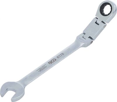 Cheie combinata cu clichet 18 mm dublu articulata, BGS 6178