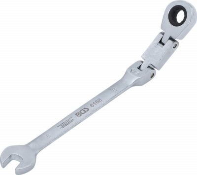 Cheie combinata cu clichet 8 mm dublu articulata, BGS 6168