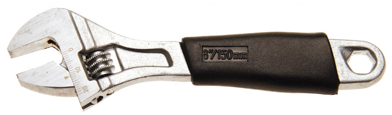 Cheie reglabila 6″ cu rola, mâner acoperit in plastic, deschidere max. 20mm, lungime 150 mm, BGS 1440 – SimpleTools Cheie reglabila 6" cu rola, mâner acoperit in plastic, deschidere max. 20mm, lungime 150 mm, BGS 1440 - SimpleTools