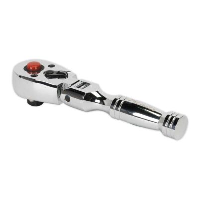 Cheie scurta cu clichet reversibil si capat flexibil, 3/8”, Sealey