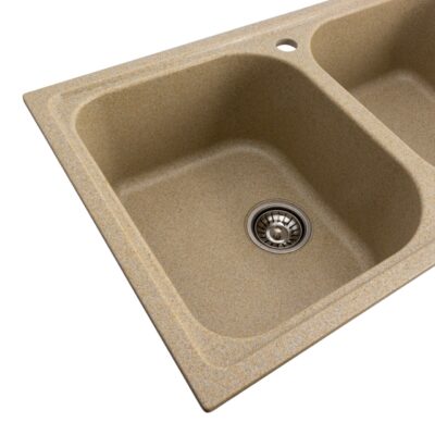 Chiuveta de bucatarie Elefant Premium Equatoria, Nisip bej , 785x490 mm - In lucru