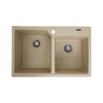 Chiuveta de bucătărie Elefant Premium Harmony , Safari bej 775x495/420 mm - In lucru
