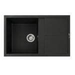 Chiuveta de bucatarie Elefant Premium Selena Negru metalic 785x495mm - In lucru