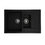 Chiuveta de bucatarie Elefant Premium Toskana Negru 775x495 mm - In lucru