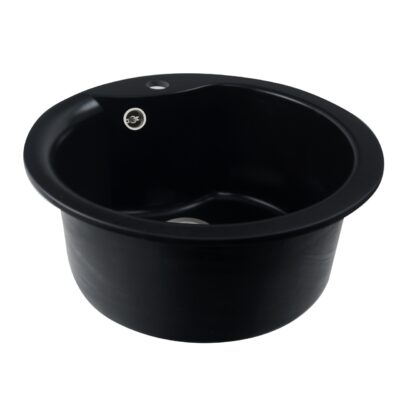 Chiuveta de bucătărie Elefant Premium Turas 480 , Negru 482 mm - In lucru