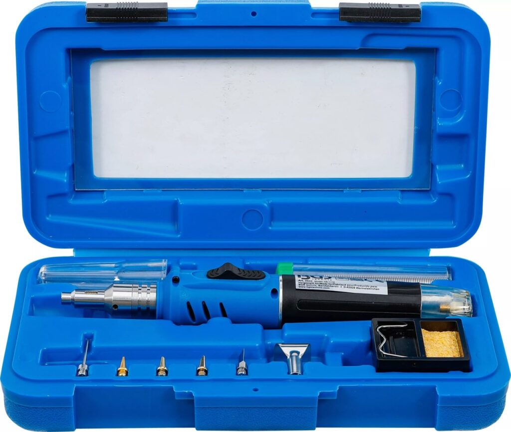Ciocan de lipit pe gaz, pentru piese electronice, conectori, cabluri electrice, temperatura de lucru pana la 1300', BGS 9942 - Sudura cu gaz
