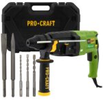 Ciocan rotopercutor PROCRAFT BH1400, 790W, 3J, 4000 bpm - In lucru