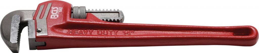 Cleste profesional pentru tevi, Heavy Duty cu deschidere pana la 14'', BGS 542 - Cheie reglabila/Papagal si Mops