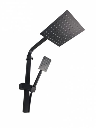 Coloana de dus Mixxus KUB-009-J NEGRU, 120 cm baterie si para, monocomanda, furtun flexibil - In lucru