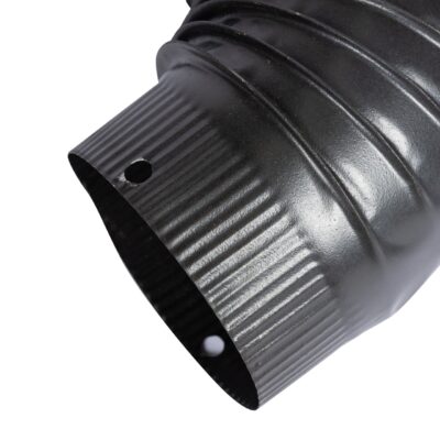 Cot pentru soba pe lemne, 90˚, 130mm, Gri mat - SimpleTools