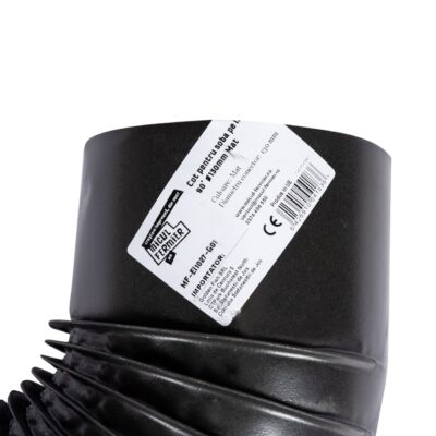 Cot pentru soba pe lemne, 90˚, 130mm, Gri mat - SimpleTools