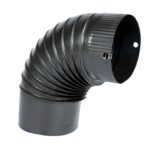 Cot pentru soba pe lemne, 90˚, 130mm, Gri mat - SimpleTools