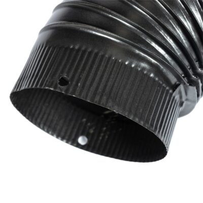 Cot pentru soba pe lemne, 90˚, 150mm, Gri mat - SimpleTools