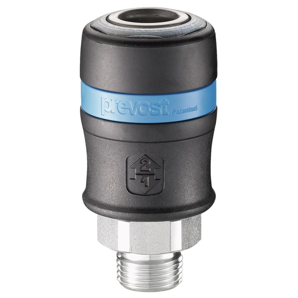 Cupla sigurantata port-furtun 3/8" Gas BSP - Cuple si furtunuri pneumatice
