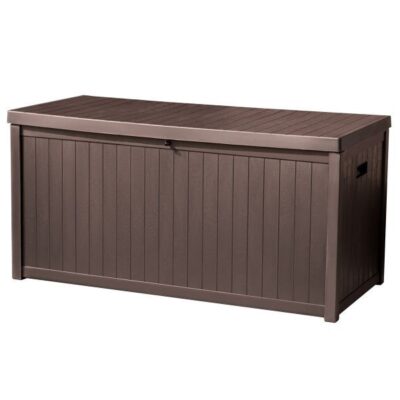 Cutie de depozitare TOUGH MASTER TM-SBW43H, 430L, stil lemn, culoare cafea, cu balamale - In lucru